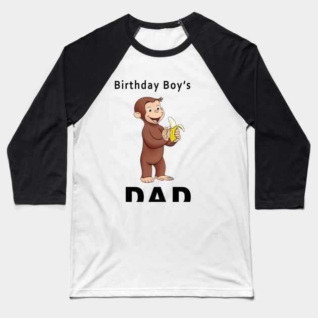 Daddy - Curious George Baseball T-Shirt by SusieTeeCreations